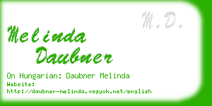 melinda daubner business card